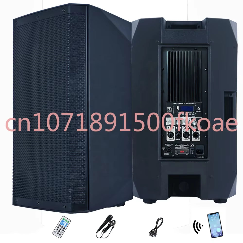 5000W 15" Subwoofer Professional Audio Out/Indoor PA Speaker System Sound Box DJ Party Array Line System