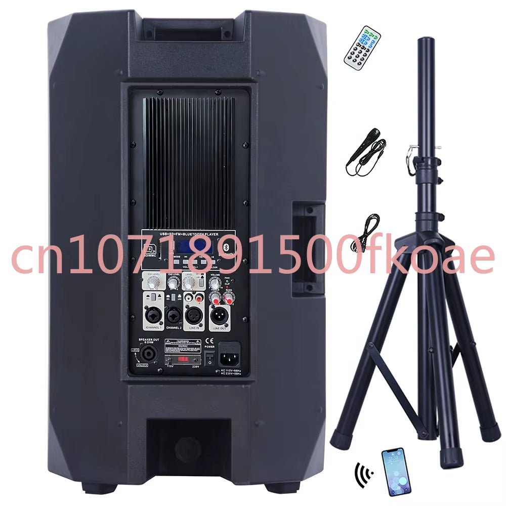 5000W 15" Subwoofer Professional Audio Out/Indoor PA Speaker System Sound Box DJ Party Array Line System