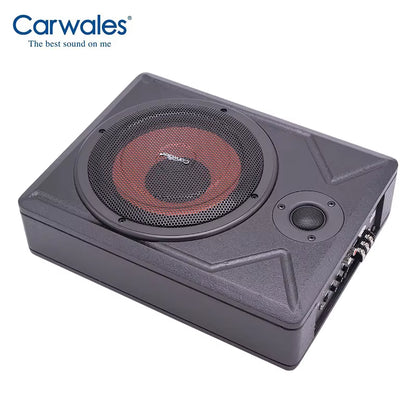 1Pcs 8 Inch Car 8 Inch Sub Woofer Speaker with Amplifier Power 300W Vehicle under Seat Active Bass Audio with Treble Tweeter